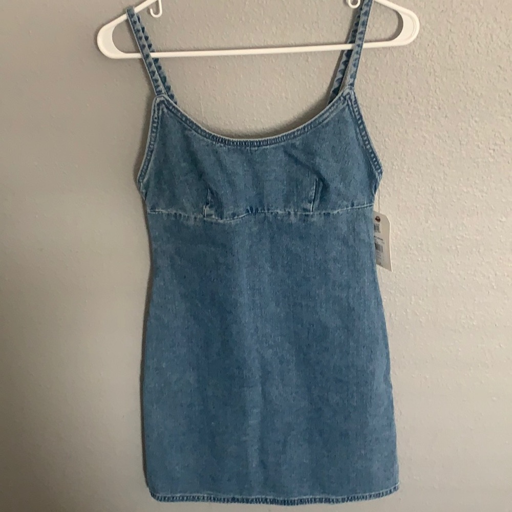 Billabong play crush denim mini dress